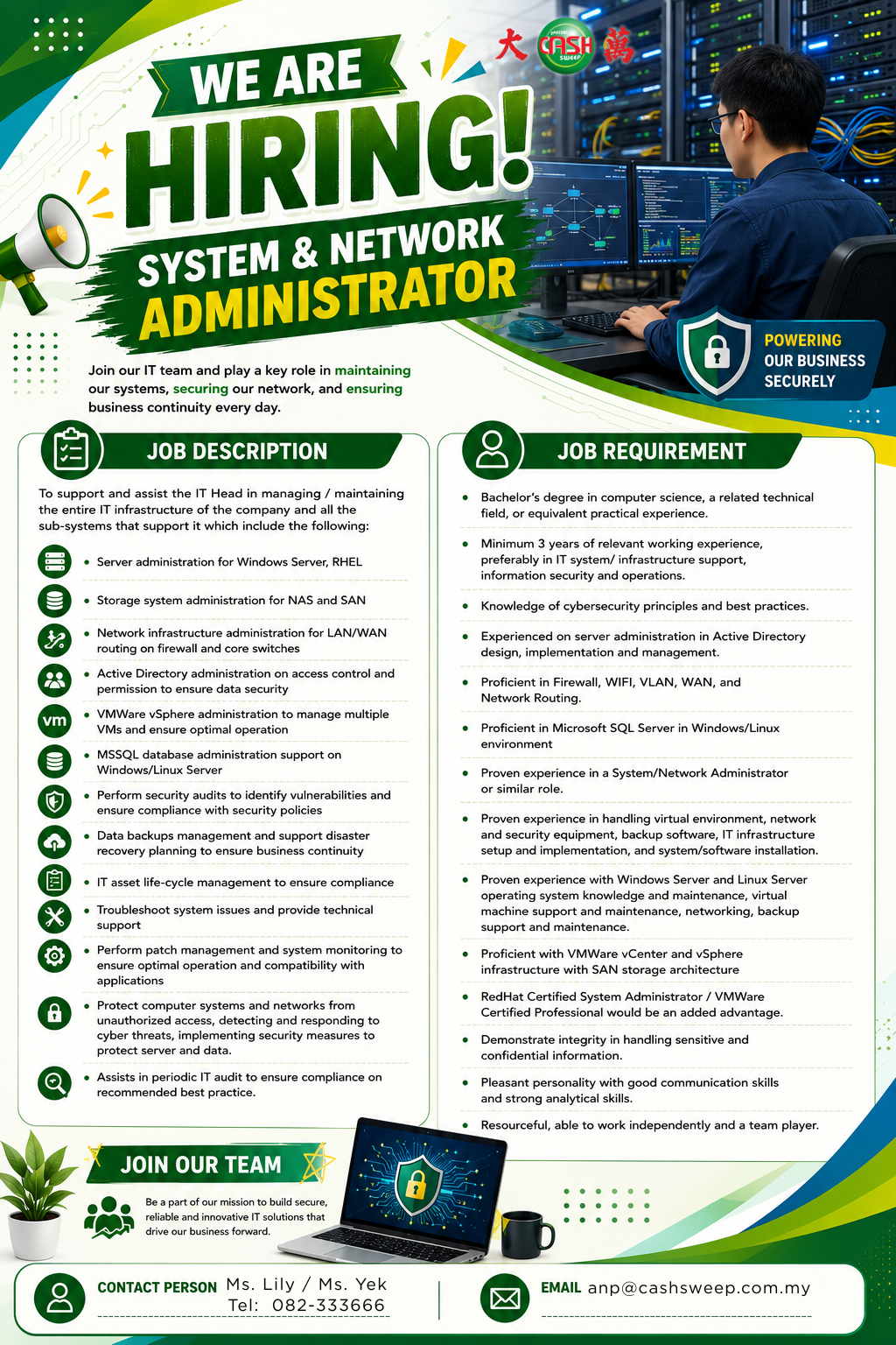 System & Network Administrator